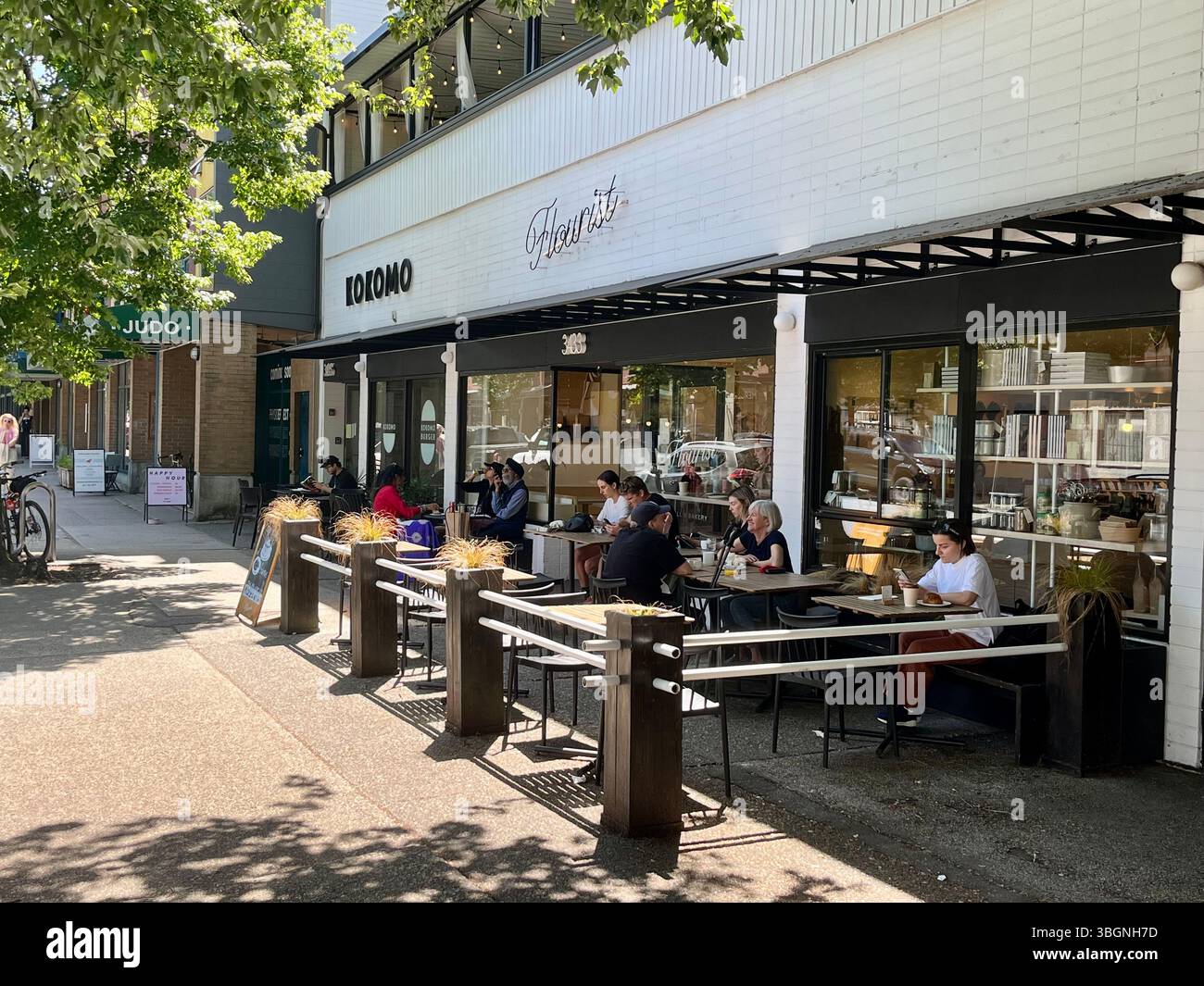 Flourist Cafe, East Vancouver, BC, Canada Banque D'Images