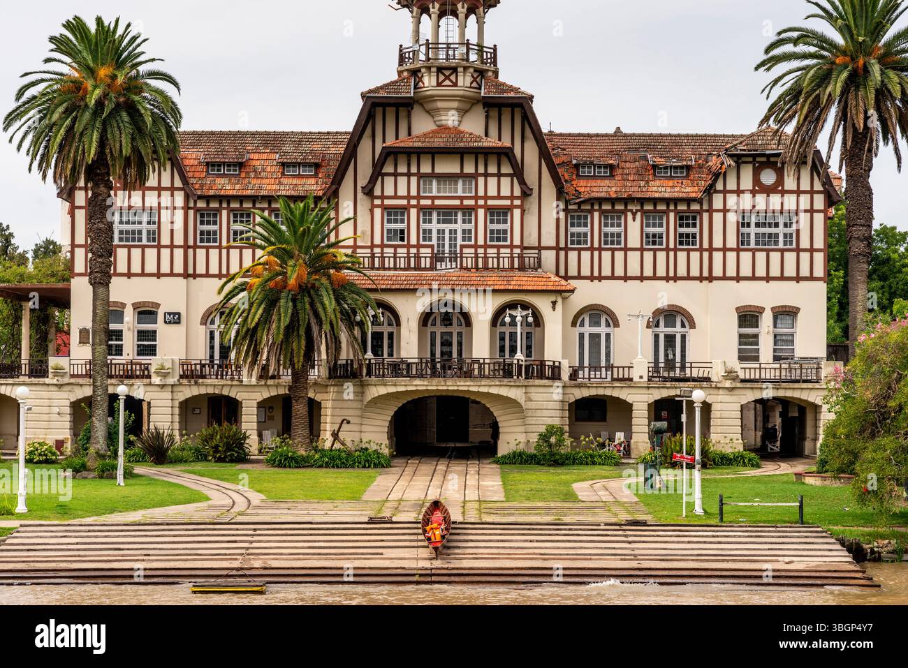 Club de Regatas la Marina, Tigre, Province de Buenos Aires, Argentine. Banque D'Images