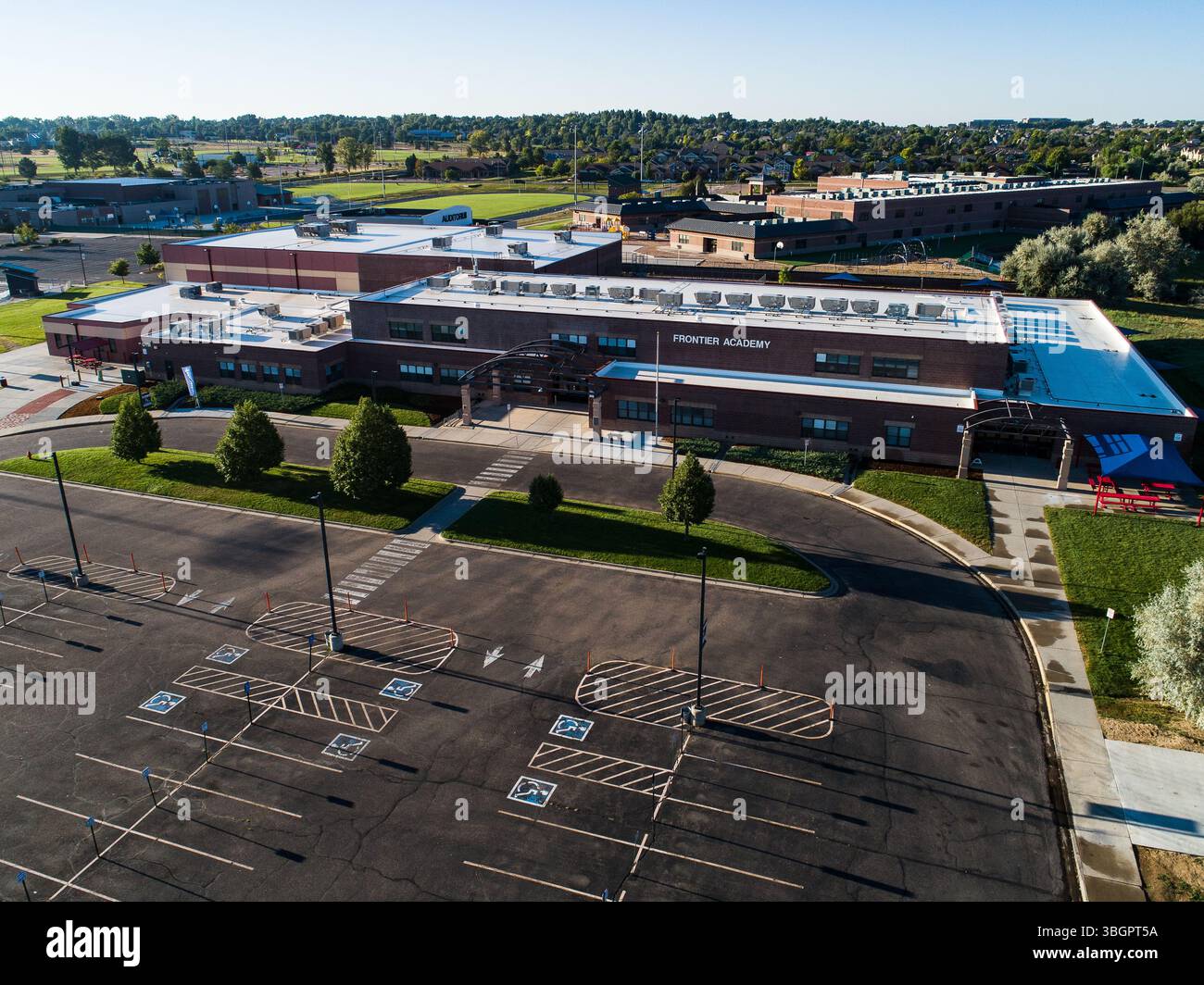 Frontier Academy Secondary Charter School Greeley Colorado Banque D'Images