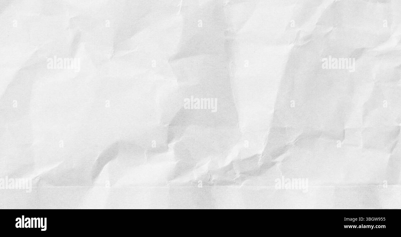 Fond de papier d'art blanc froissé pour concevoir votre concept de texture. Banque D'Images