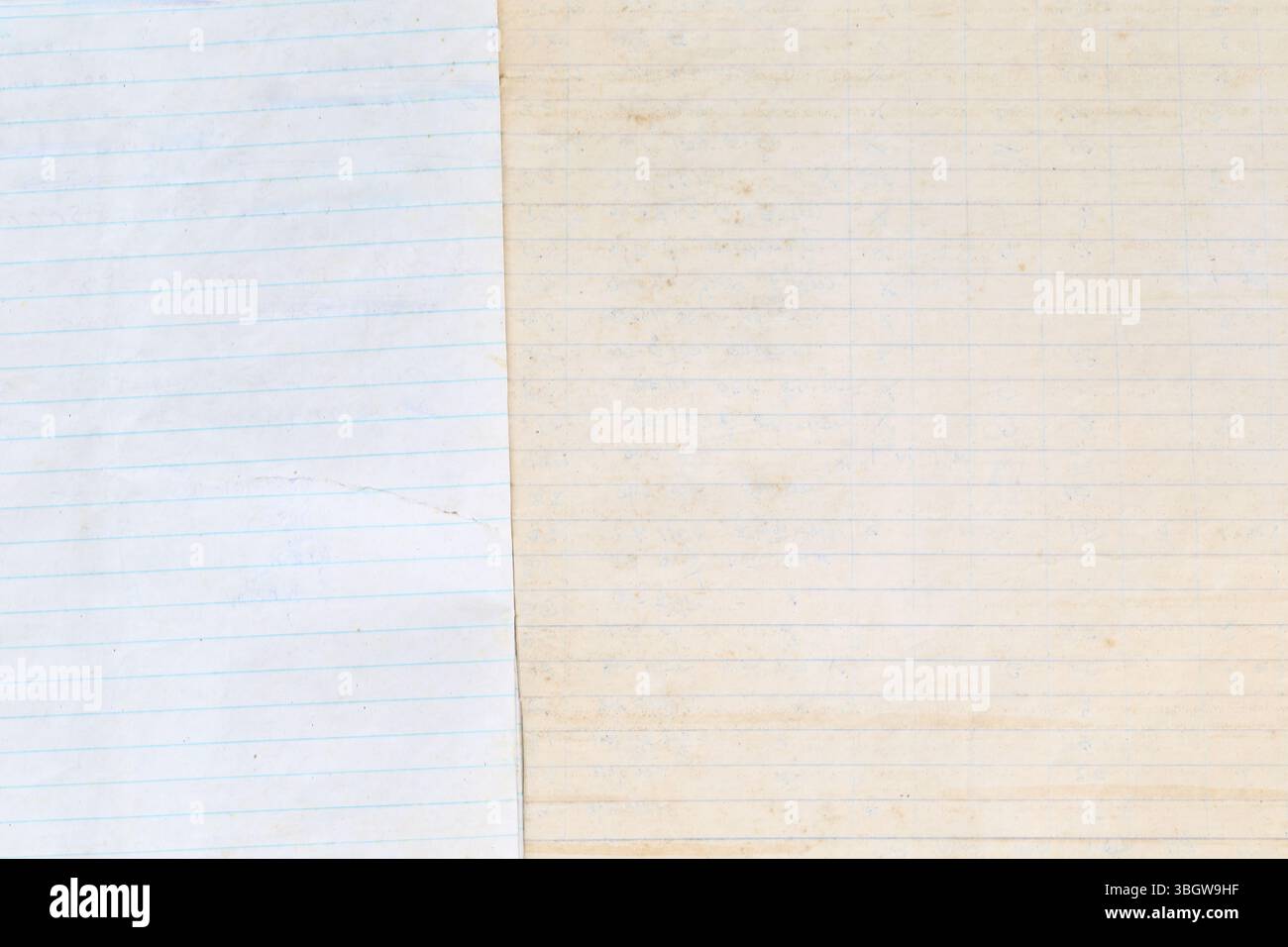 Explorez les pages vierges vintage des cahiers parfaits pour les projets créatifs et les expressions artistiques. Idéal pour la journalisation, l'artisanat, ou en tant que backgroun élégant Banque D'Images