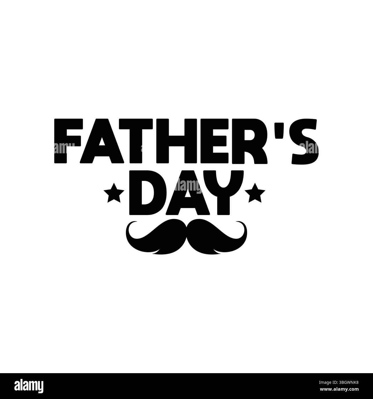 Joyeuse fête des pères conception de typographie avec coeurs et chapeau – motif de célébration pour papa Illustration de Vecteur