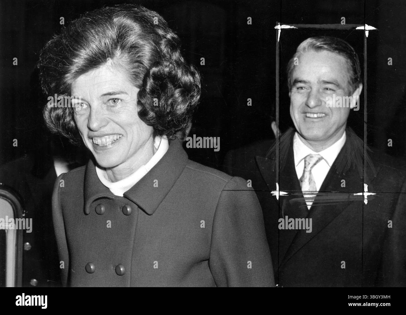 M. Sargent Shriver et Eunice Shriver 10 décembre 1968 Banque D'Images