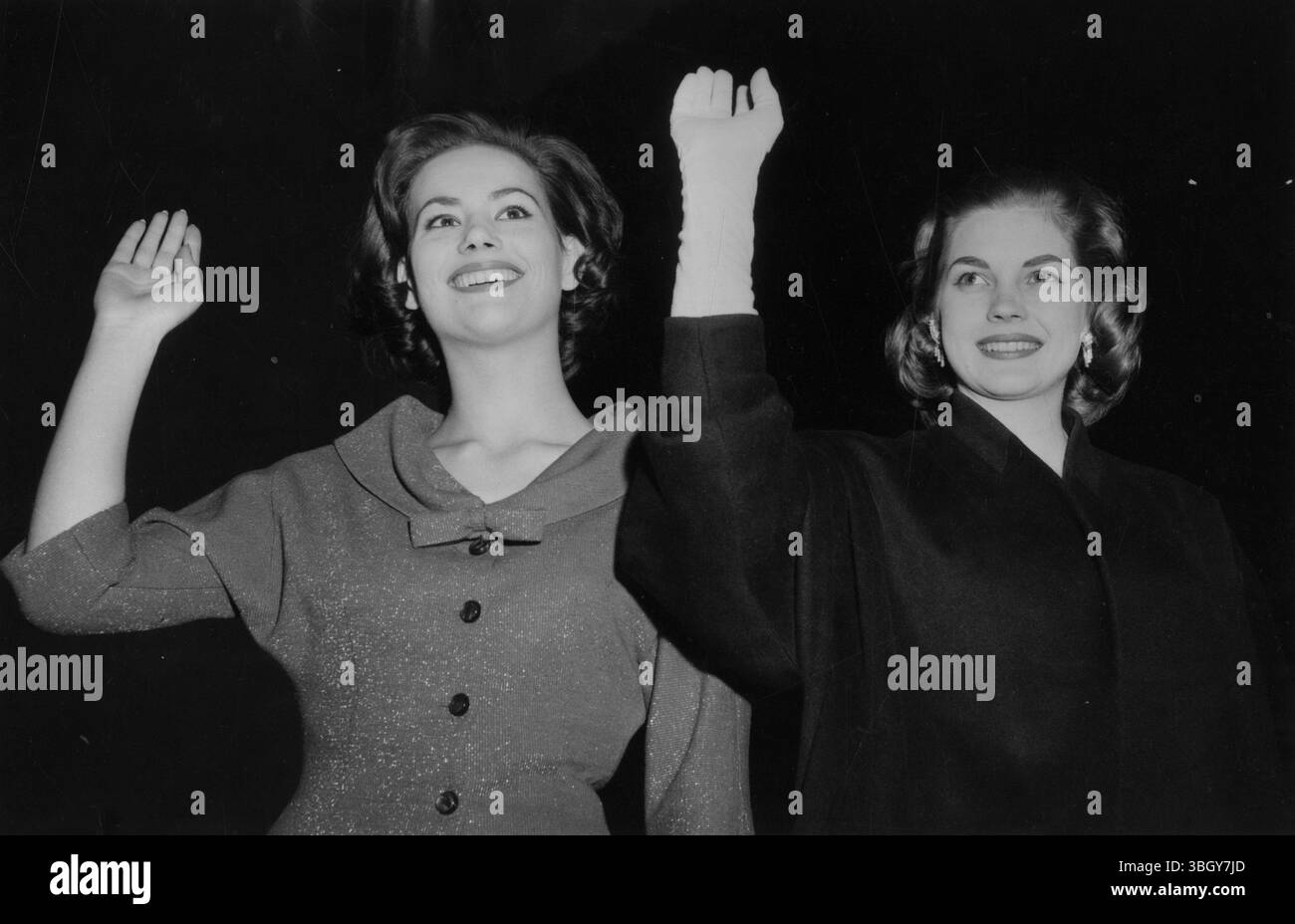 Claudine Oger. 18 octobre 1958 Banque D'Images