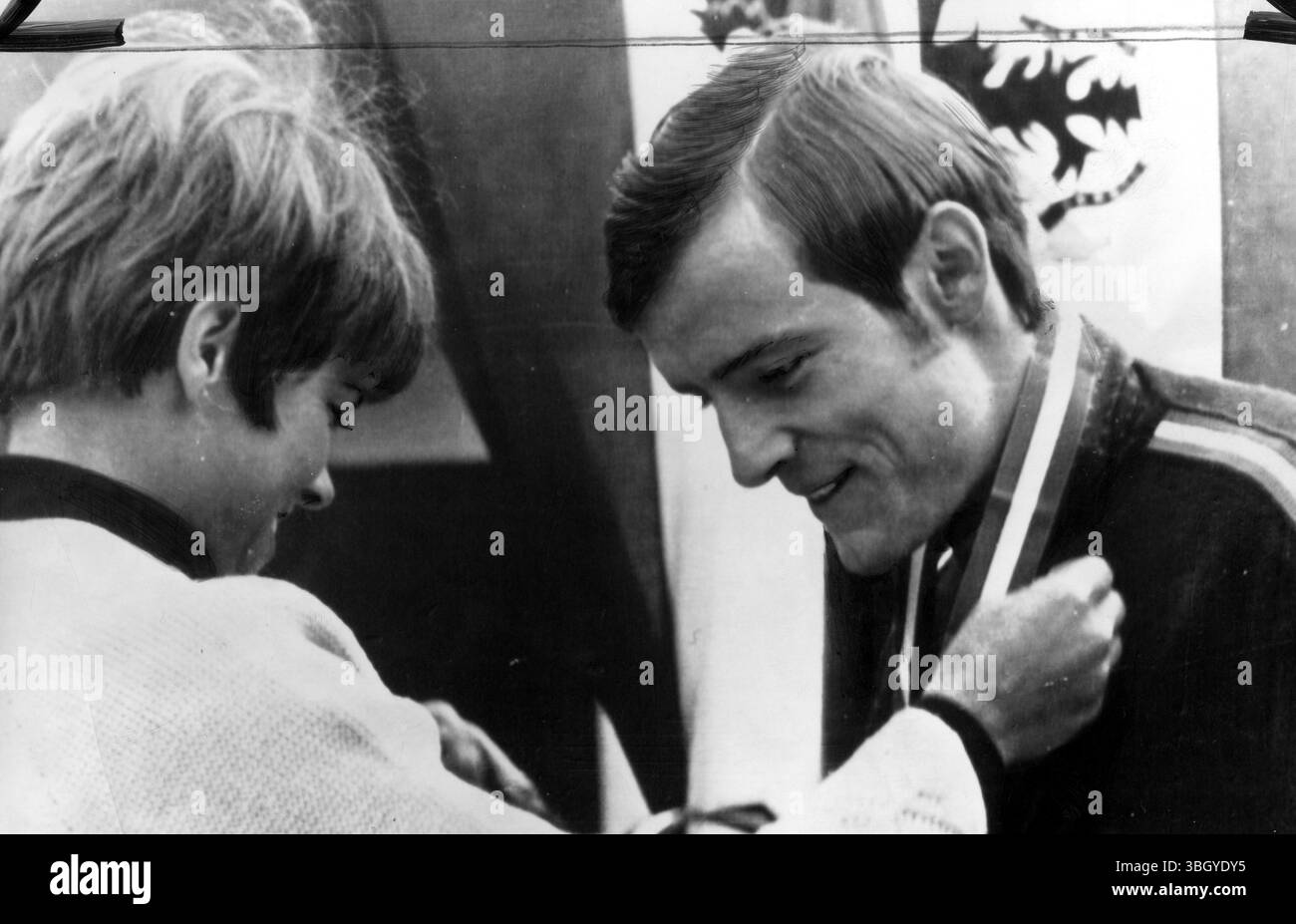 Jean-Claude Killy, coureur de ski alpin de la coupe du monde de France. Banque D'Images