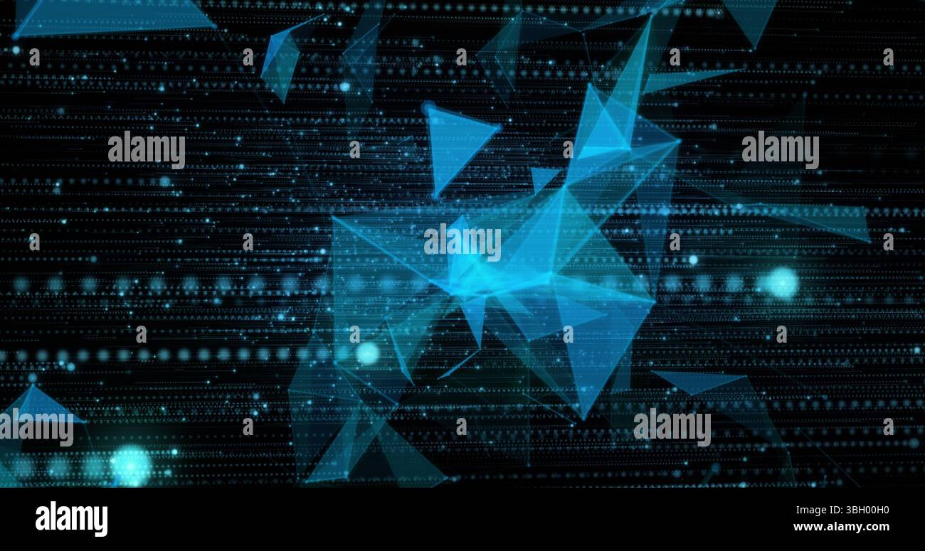 Image du réseau de connexions et de traitement des données Banque D'Images