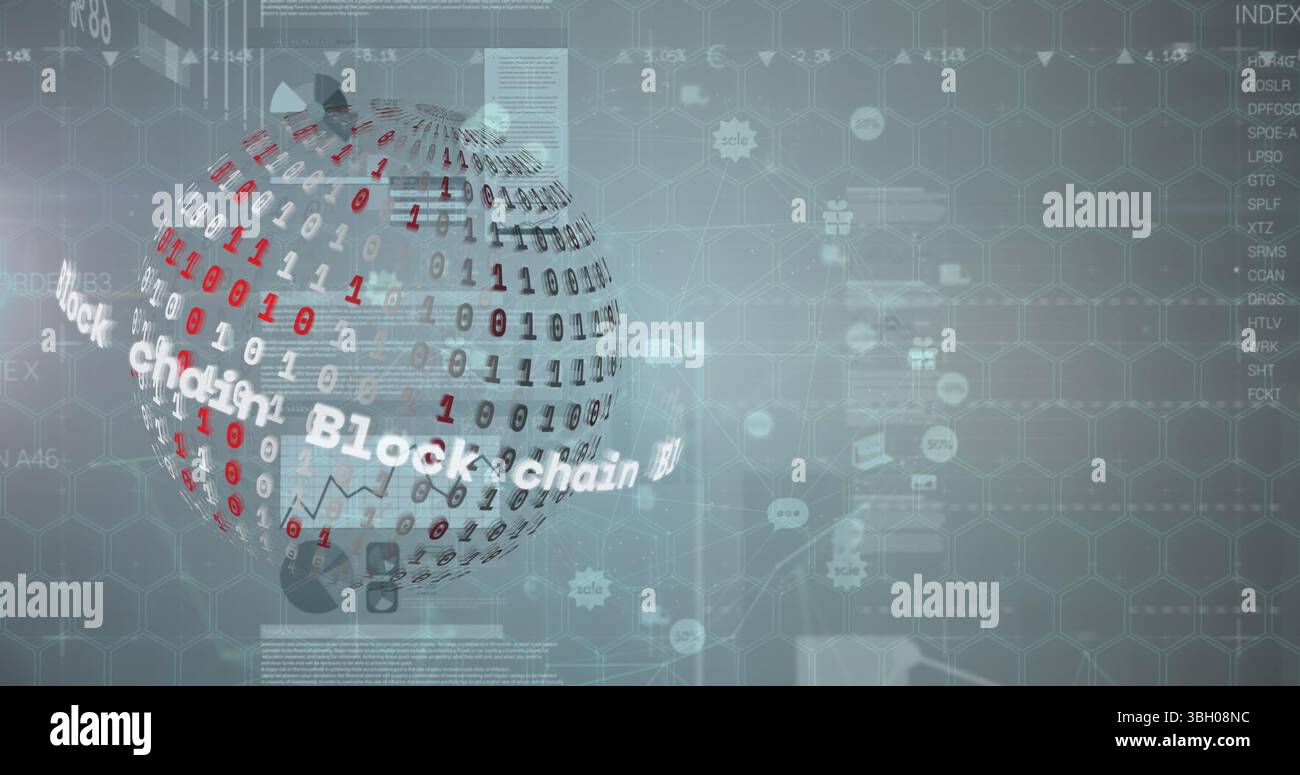 Image du traitement des données dans le monde entier Banque D'Images