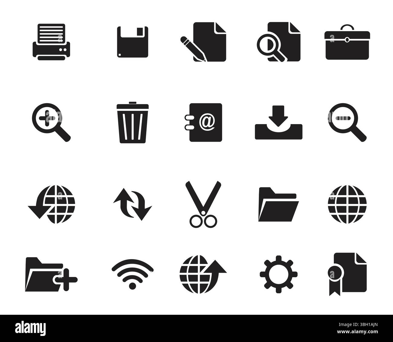 Vecteur de jeu d'icônes Web, vecteur d'icônes Web et graphique pour ordinateur Web et mobile Illustration de Vecteur