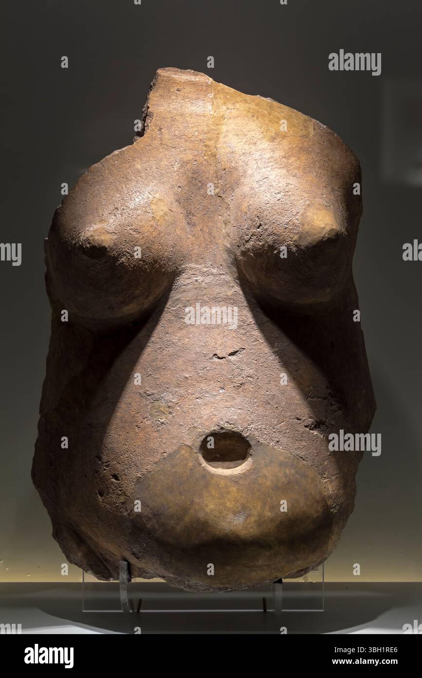 Une visite à l'exposition Maya. Musée d'Antropologie, Mexico, Mexique Banque D'Images