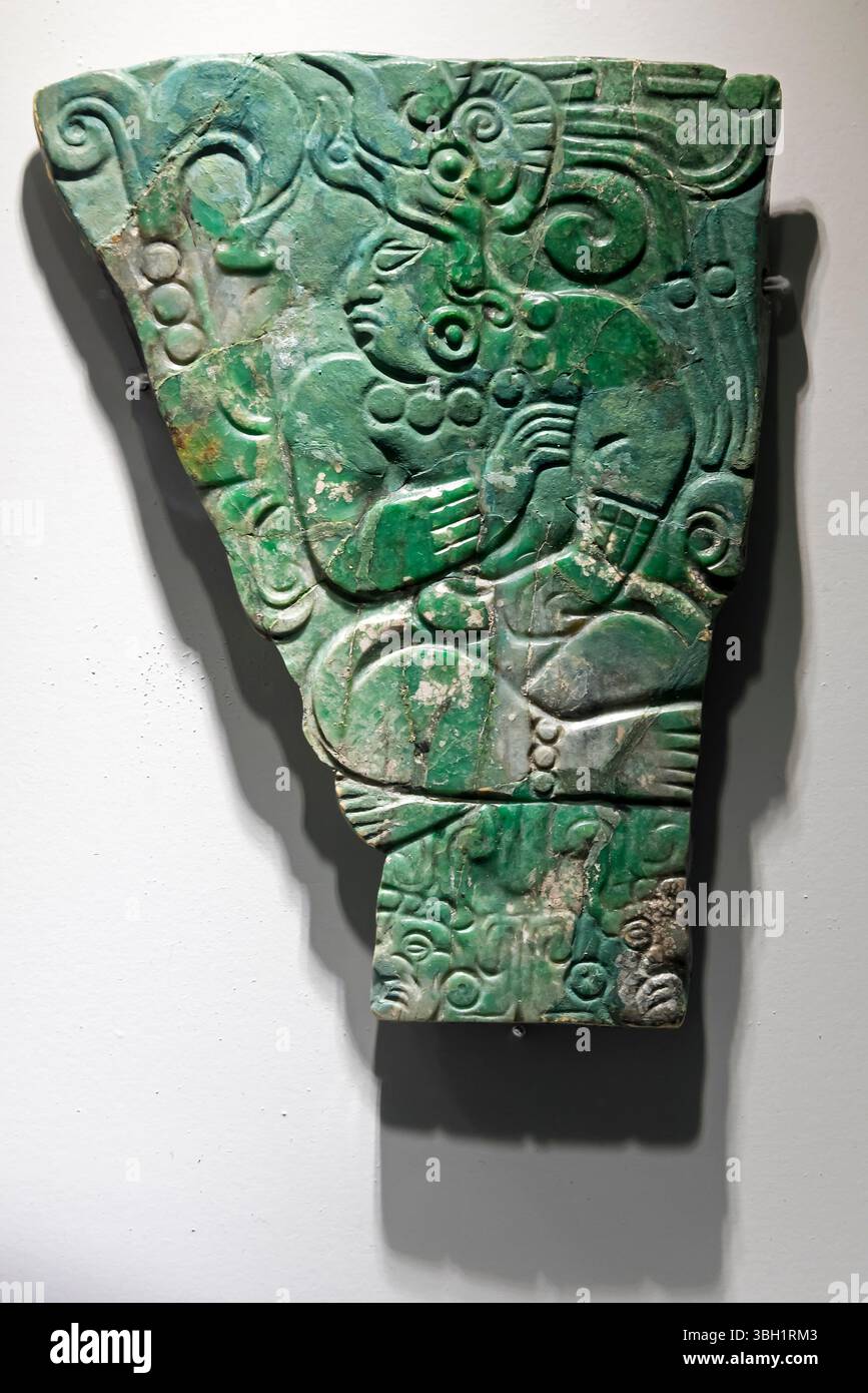 Une visite à l'exposition Maya. Musée d'Antropologie, Mexico, Mexique Banque D'Images