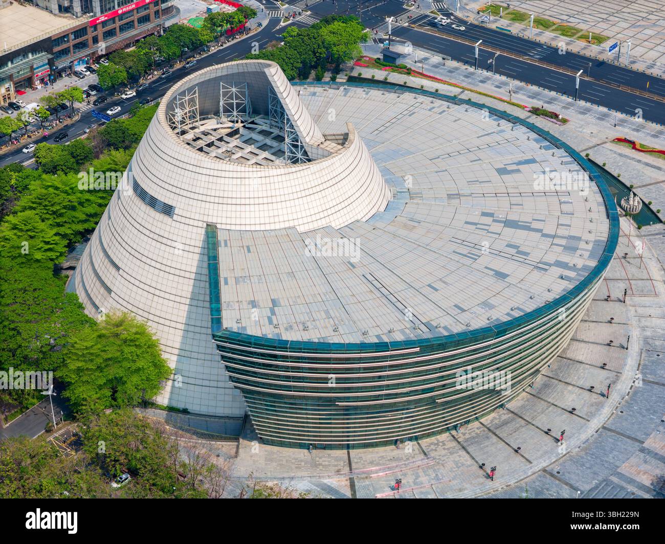 Théâtre Yulan, Dongguan, Guangdong, Chine Banque D'Images