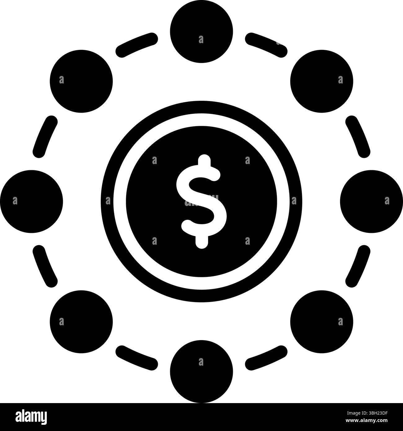 Icône pour les actions, actions Illustration de Vecteur