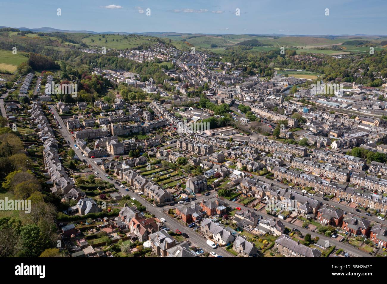 Scottish borde la ville de Hawick dans les basses terres écossaises Banque D'Images