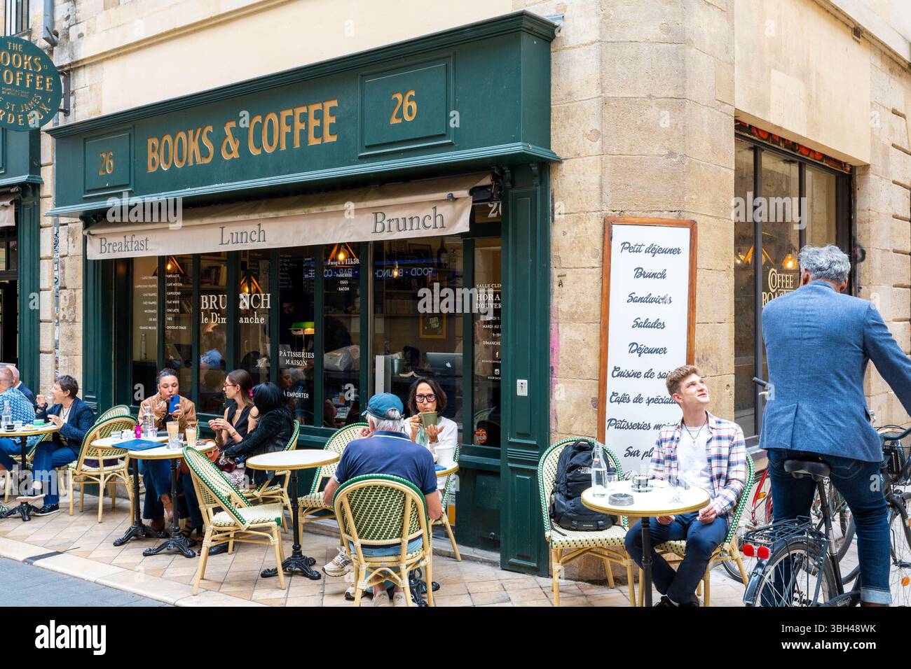 Café français, café-restaurant Banque D'Images