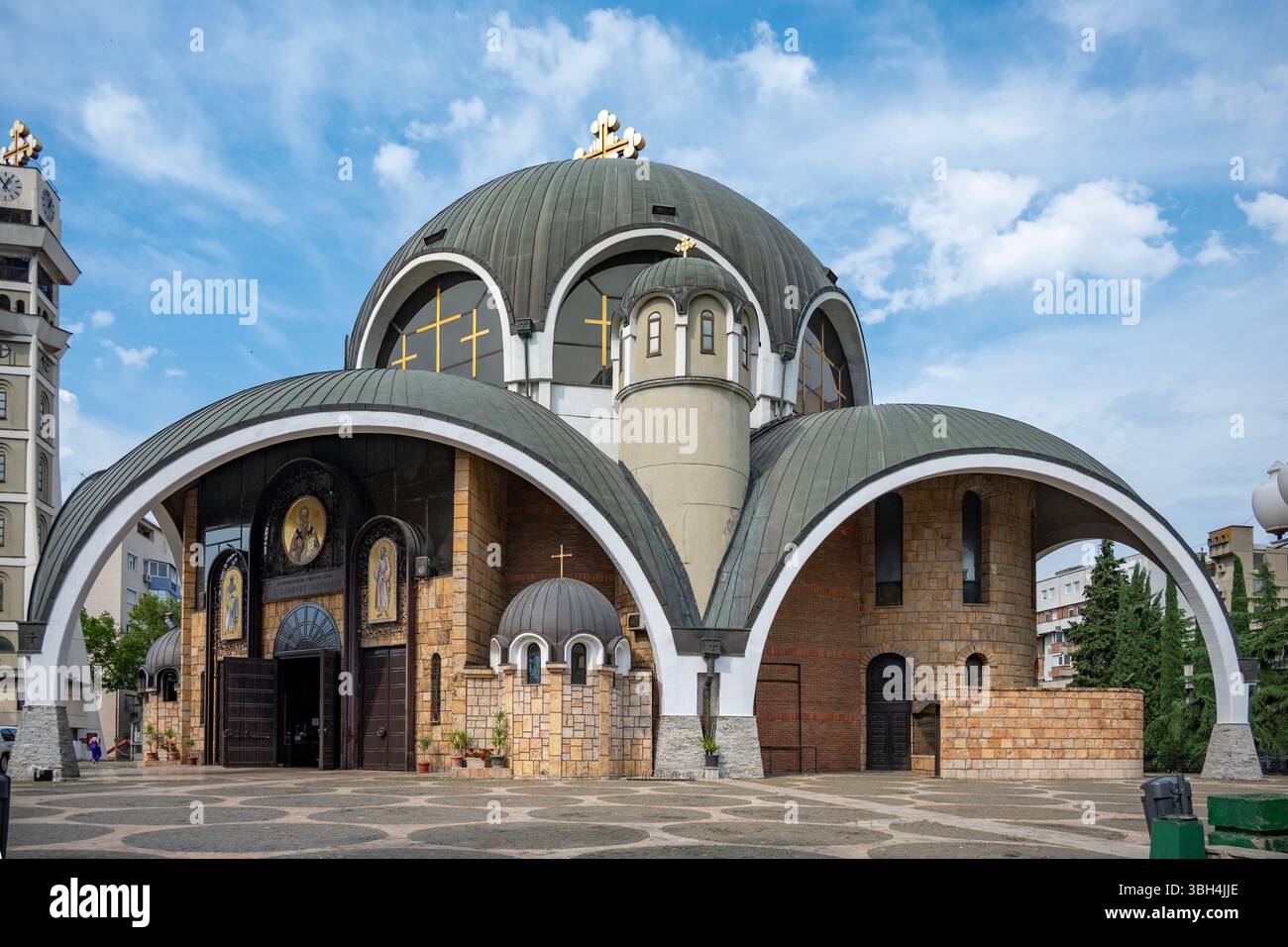 Cathédrale de l'archevêque de Saint Clément d'Ohrid, Skopje, Macédoine du Nord Banque D'Images