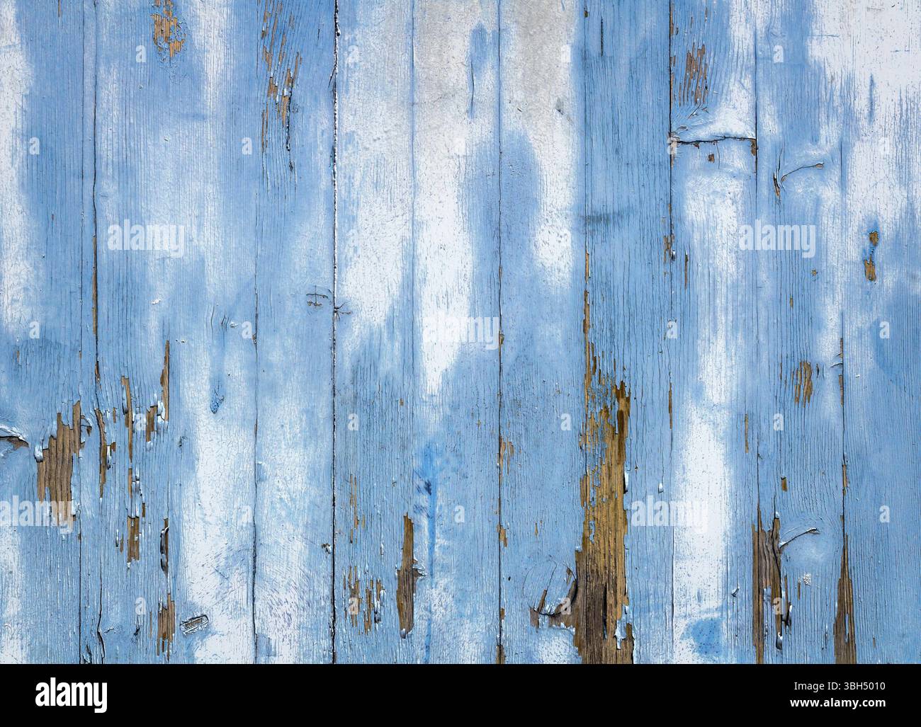 Vieux bois bleu bandes background Banque D'Images