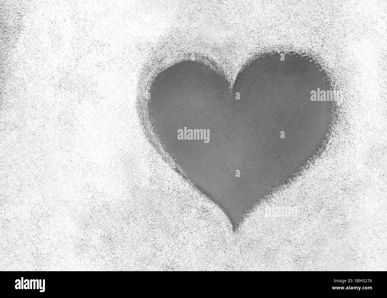 Texture grunge avec symbole de coeur gris. Il peut être utilisé comme thème de la Saint-Valentin, affiche, papier peint, t-shirts design et plus encore Banque D'Images