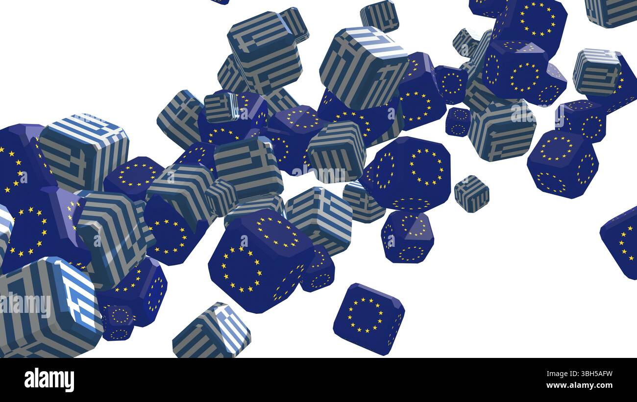 Image relative à la situation politique de la grèce Banque D'Images