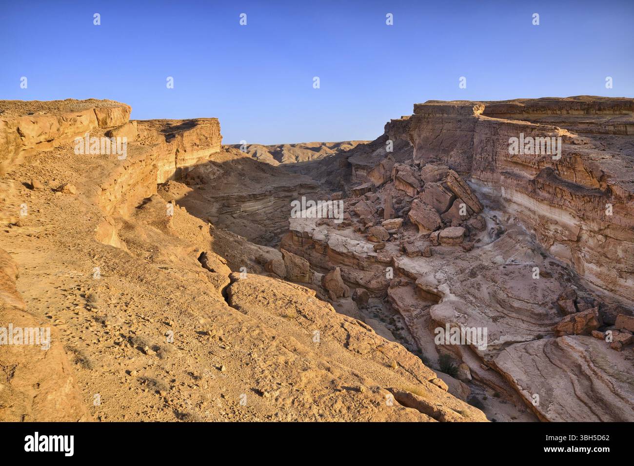Canyon Tamerza ou Star Wars, désert du Sahara, Tunisie, Afrique, HDR, Tunisie, Afrique Banque D'Images