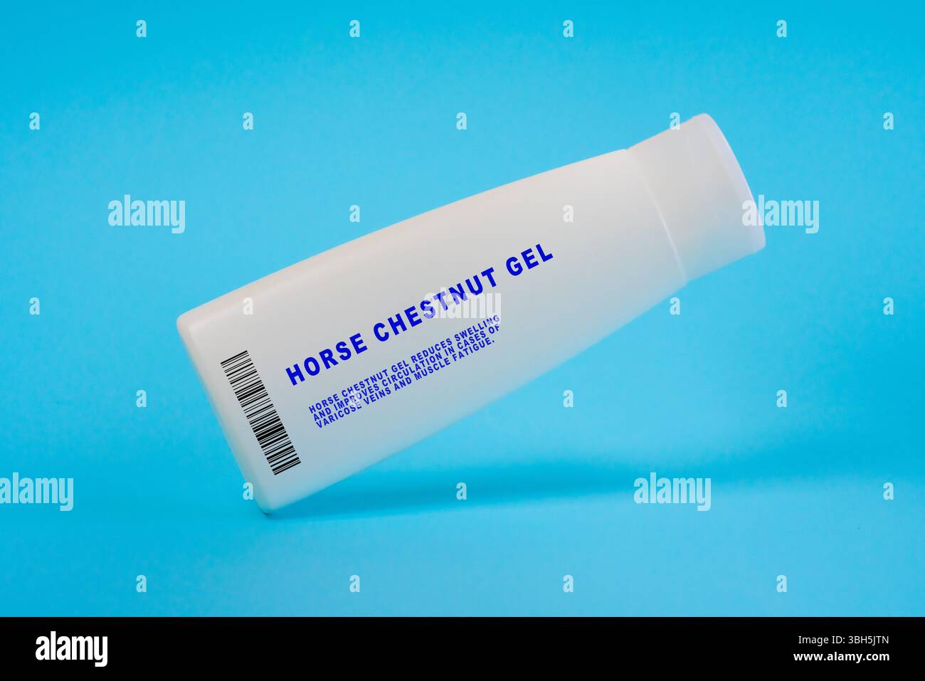 Gel de marrons de cheval. Réduit le gonflement et améliore la circulation en cas de varices et de fatigue musculaire. Banque D'Images