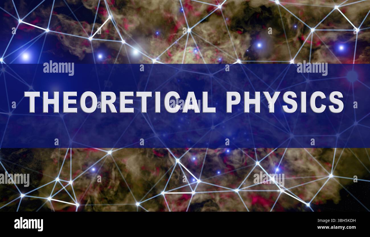 Physique théorique. Développe des modèles et des théories pour expliquer les phénomènes physiques fondamentaux, comme la théorie des cordes et la gravité quantique. Banque D'Images