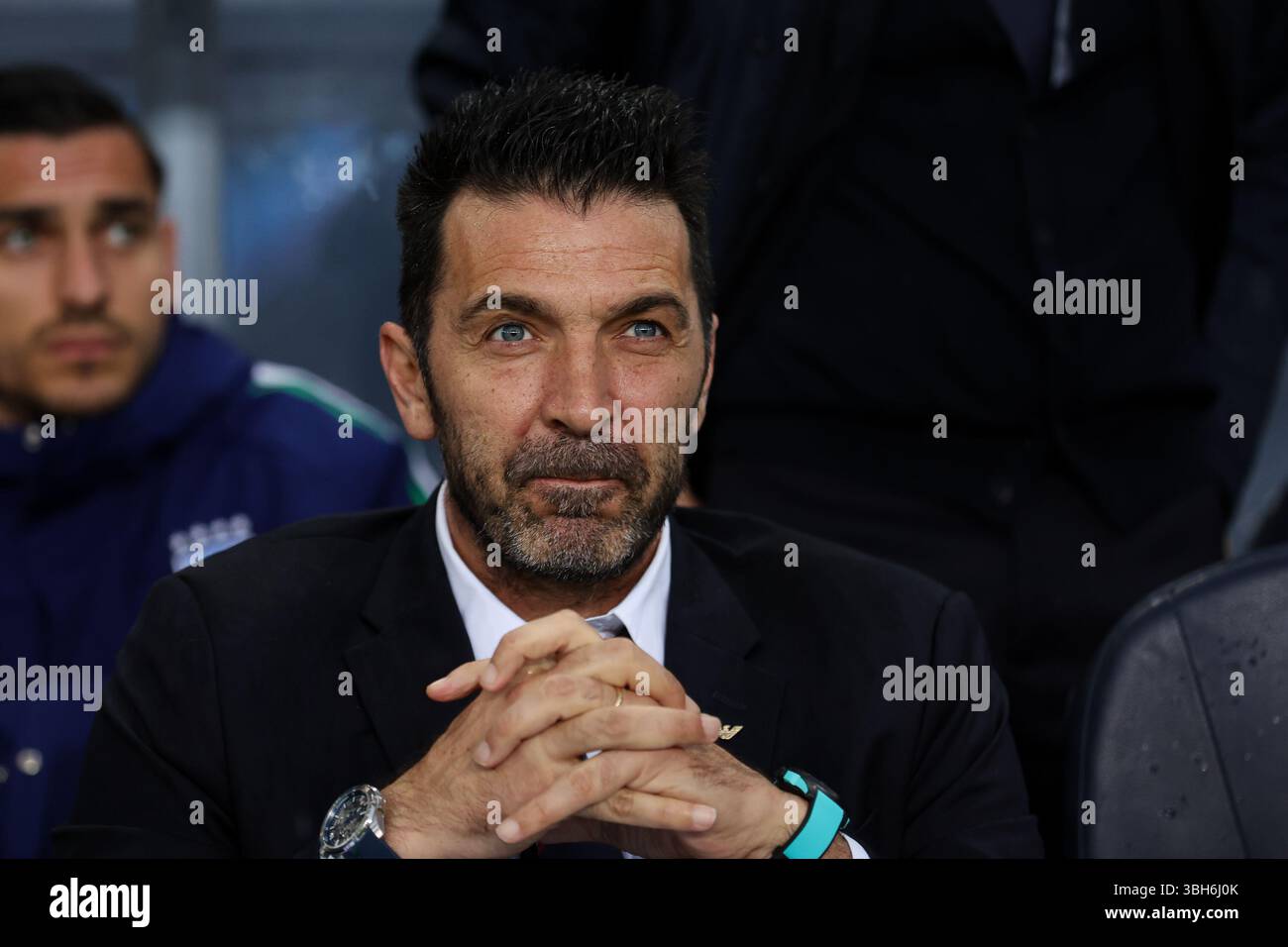 Oslo, Pologne. 06 juin 2025. Gianluigi Buffon, de l'Italie, vu lors du match de football des qualifications de la Coupe du monde d'Europe 2026 entre la Norvège et l'Italie au stade Ullevaal (Oslo). Score final ; Norvège 3 :0 Italie. Crédit : SOPA images Limited/Alamy Live News Banque D'Images