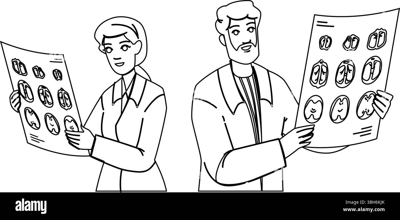 radiologues de médecine vecteur d'imagerie médicale Illustration de Vecteur