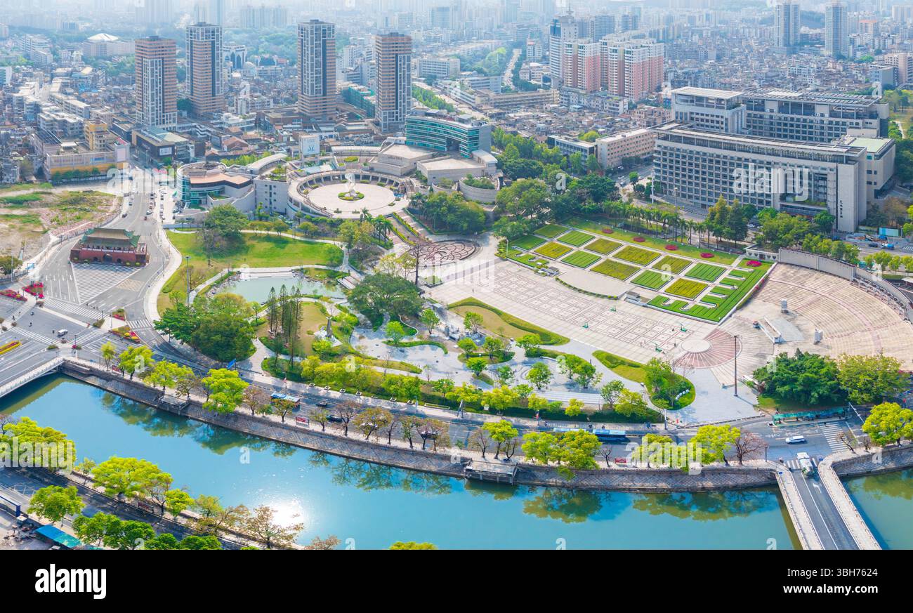 Parc de Xichenglou, ville de Dongguan, province du Guangdong, Chine Banque D'Images