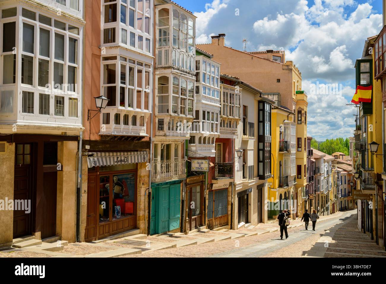 Rue Balborraz, Zamora, Castille-et-León, Espagne Banque D'Images