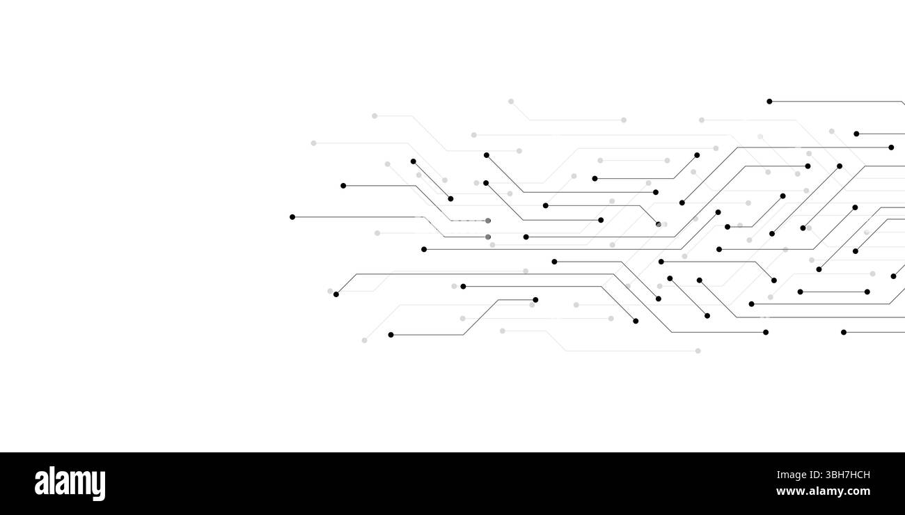 Texture de carte de circuit imprimé avec concept de technologie de communication. Illustration vectorielle créative. Illustration de Vecteur