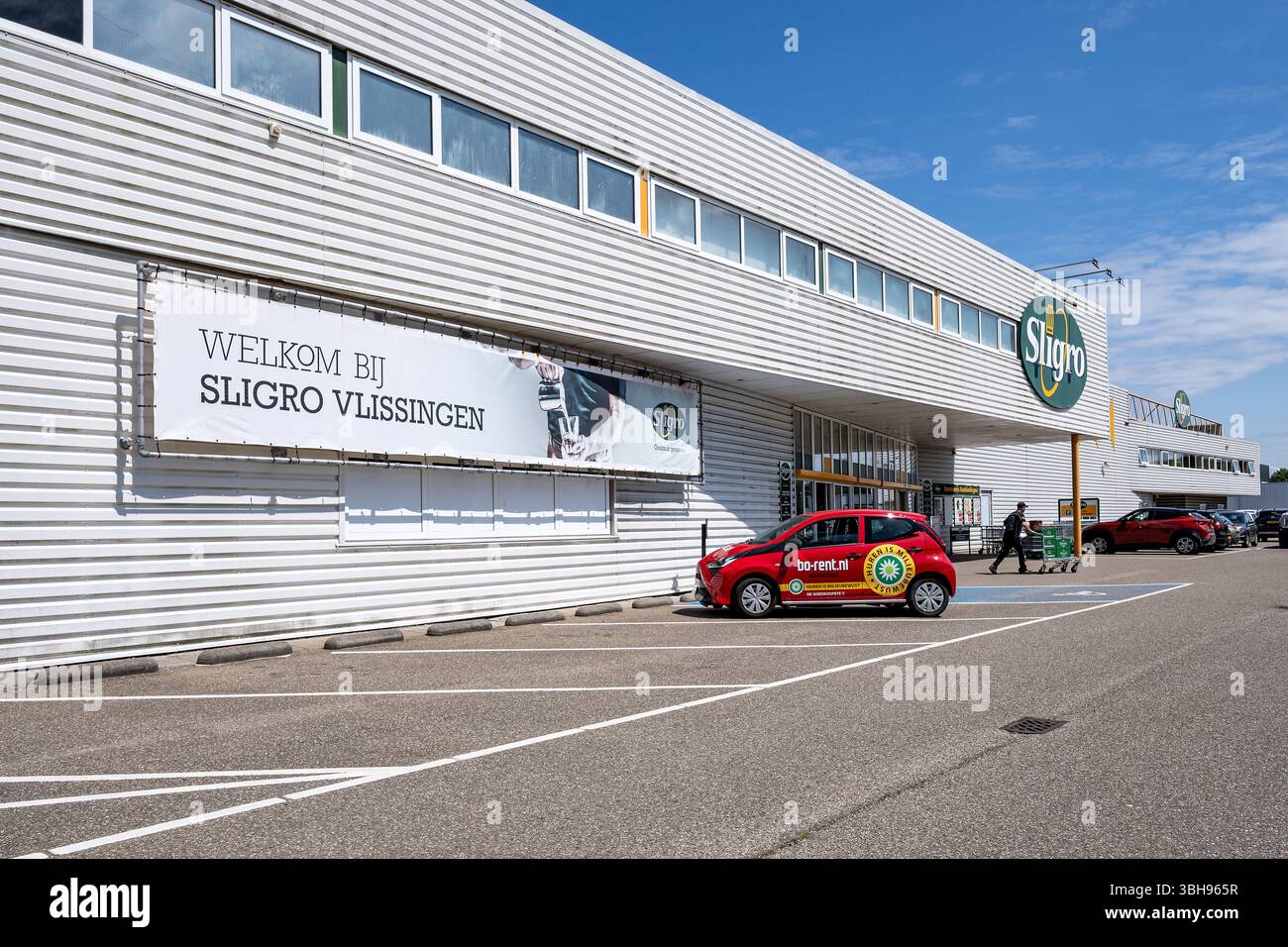 Sligro Cash & Carry entrepôt à Vlissingen, pays-Bas Banque D'Images