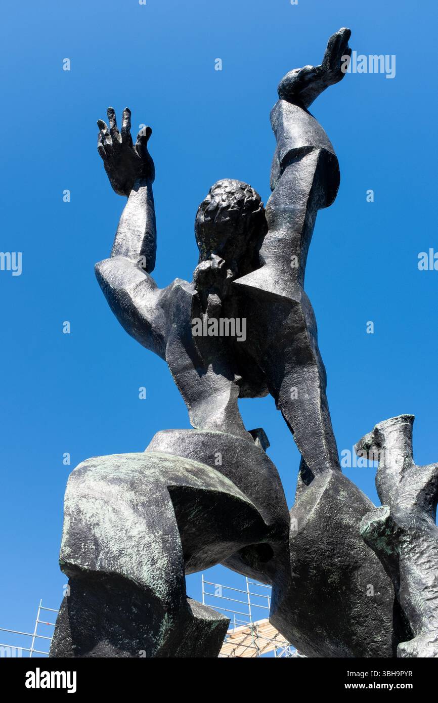 Sculpture de la ville détruite (de Verwoeste Stad), Rotterdam, pays-Bas Banque D'Images