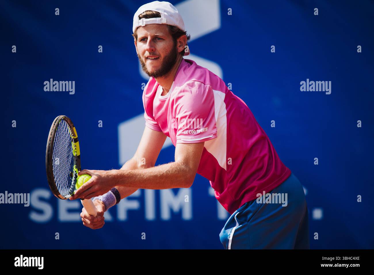 Villeurbanne, France. 09 juin 2025. Lucas Poullain (FRA) lors de la première journée de l'Open Sopra Steria (Lyon, France) juin 9-15 2025 crédit : DPPI Media/Alamy Live News Banque D'Images