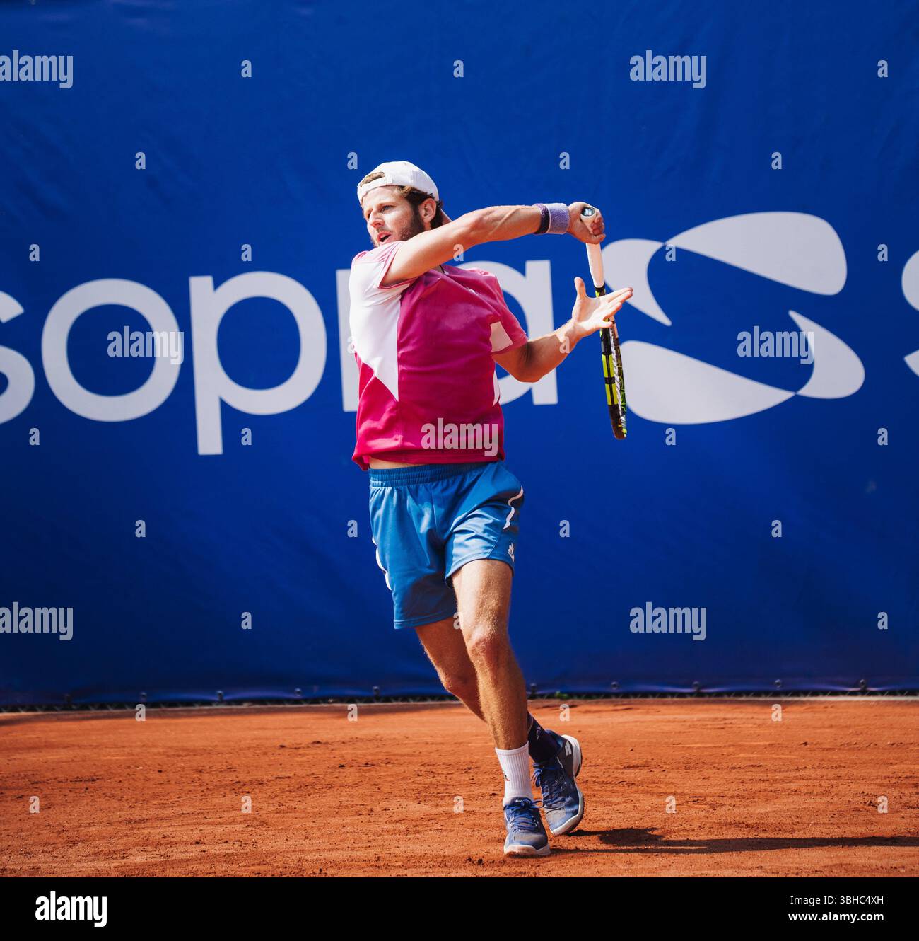 Villeurbanne, France. 09 juin 2025. Lucas Poullain (FRA) lors de la première journée de l'Open Sopra Steria (Lyon, France) juin 9-15 2025 crédit : DPPI Media/Alamy Live News Banque D'Images
