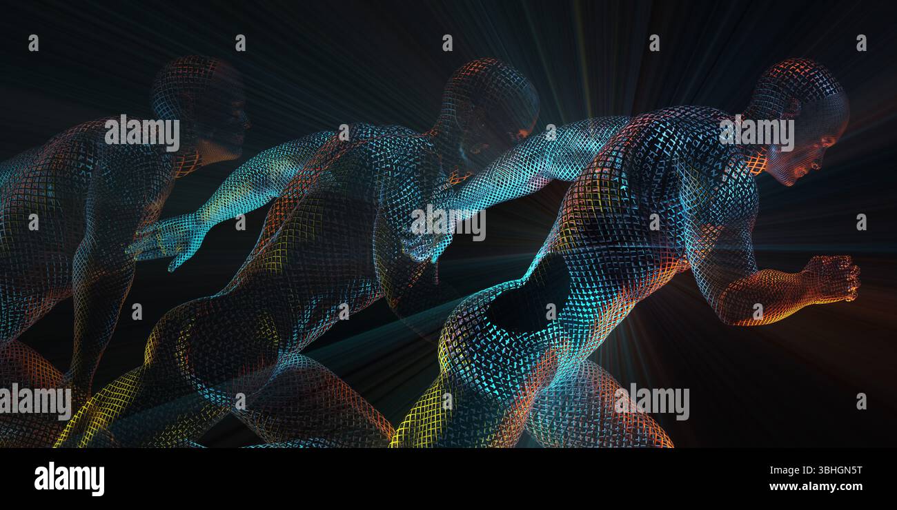 La biologie moléculaire et de la science comme un Art numérique Banque D'Images