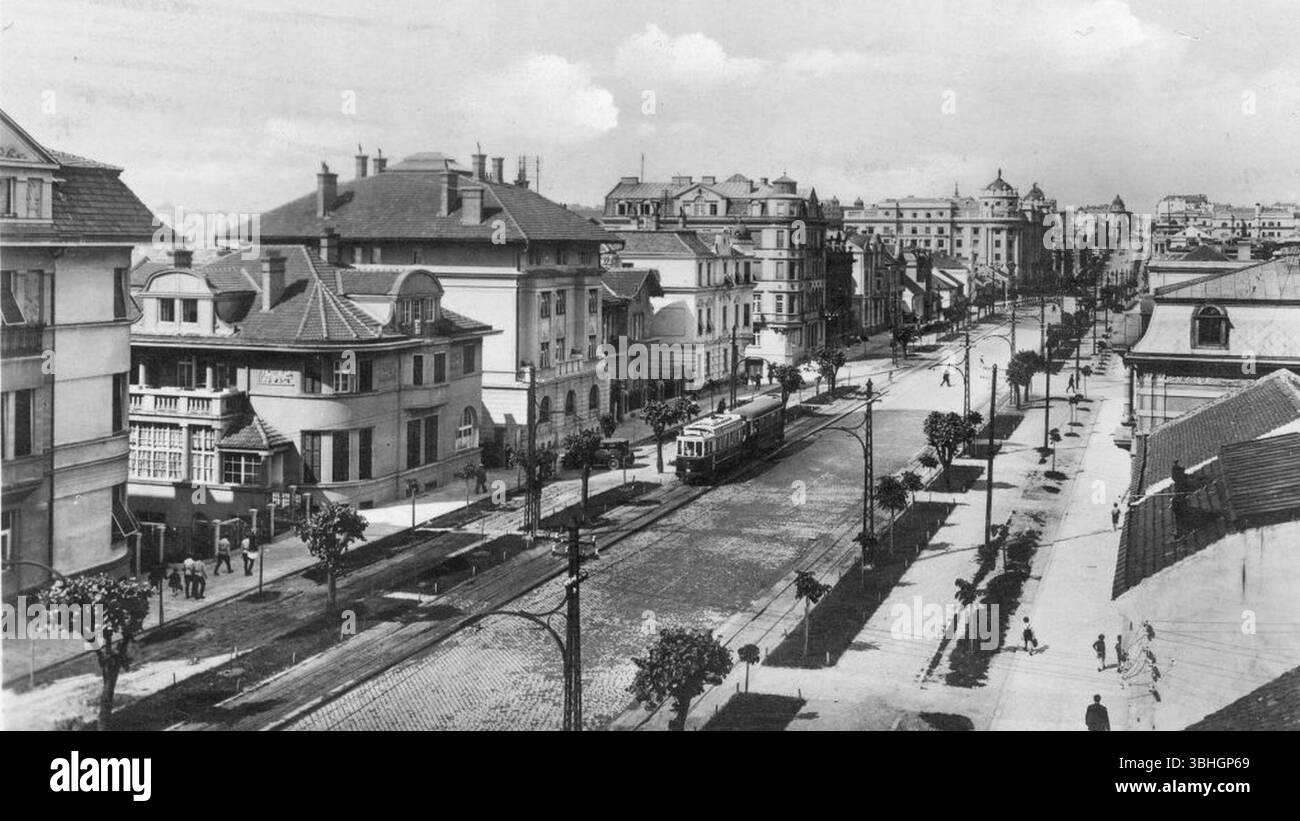 Kneza Miloša, années 1930 Banque D'Images