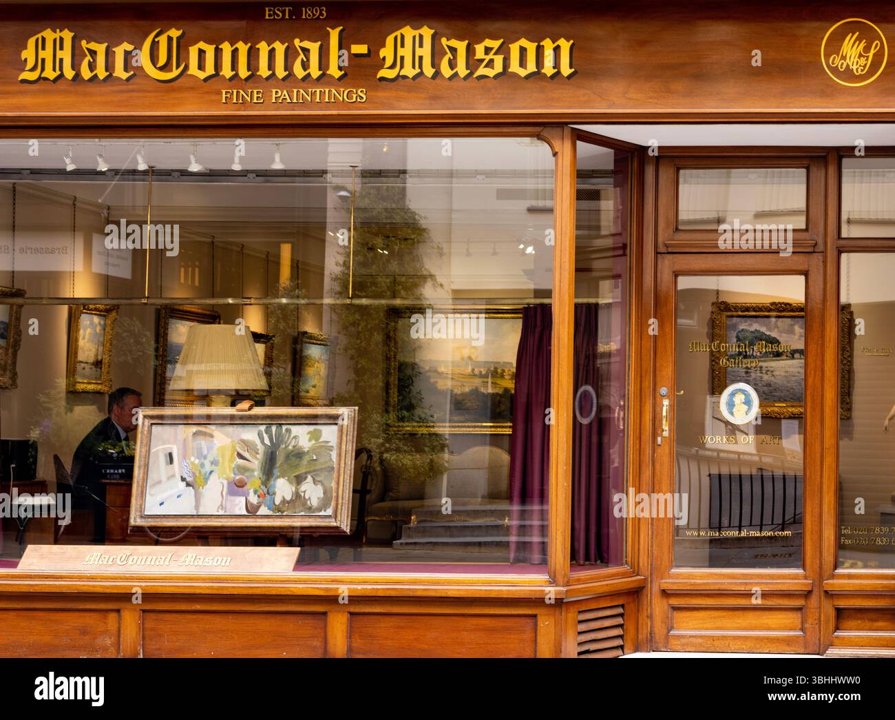 MacConnal-Mason, marchand d'art à St James, Piccadilly, Londres Banque D'Images