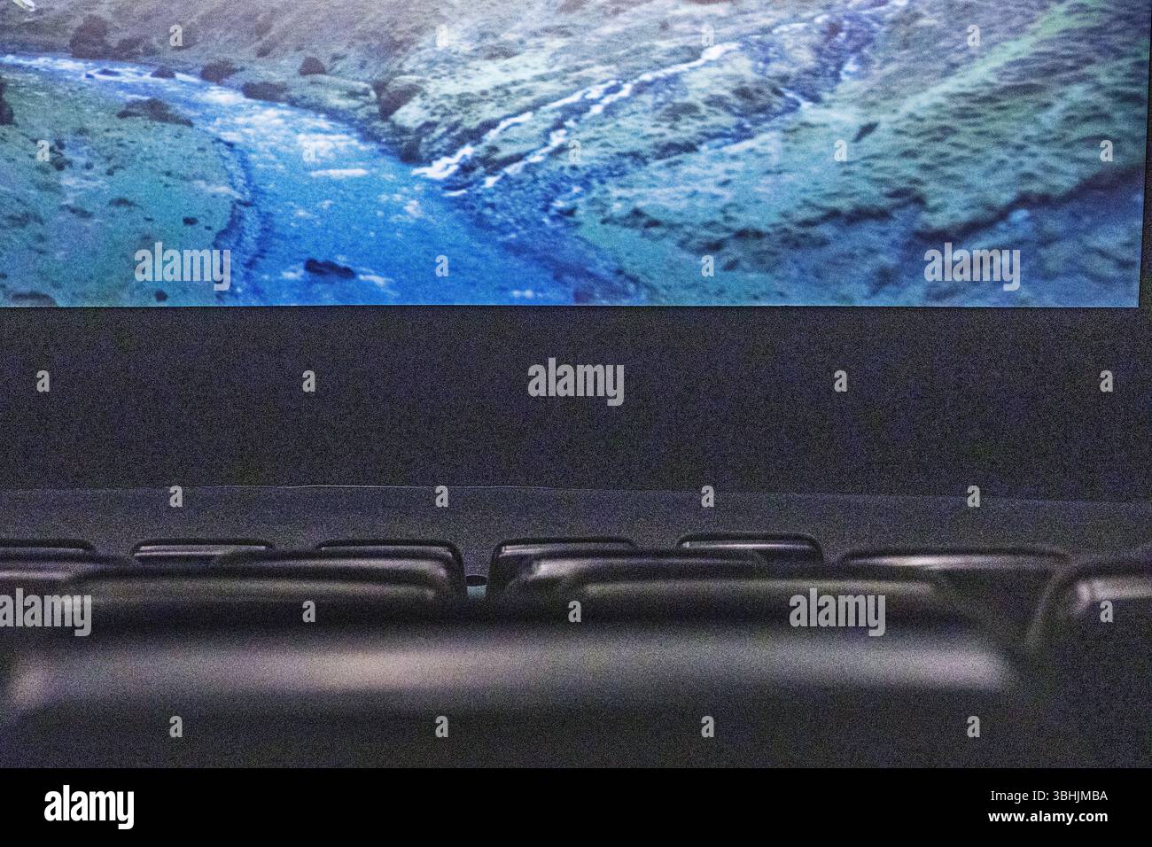 dispositif de cinéma pour la projection d'avant-premières de films, dessins animés Banque D'Images