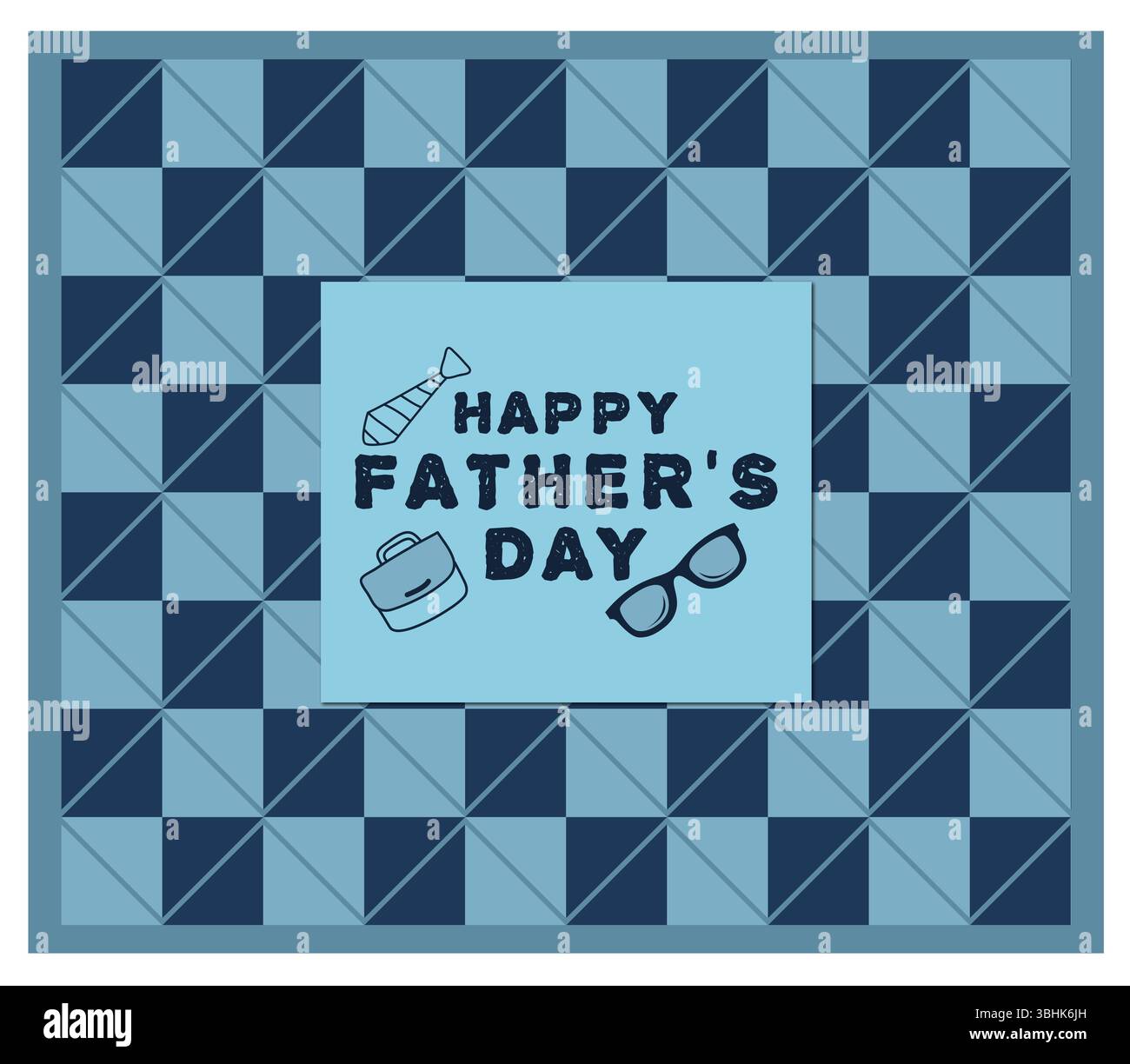 Joyeuse fête des pères conception de typographie avec coeurs et chapeau – motif de célébration pour papa Illustration de Vecteur