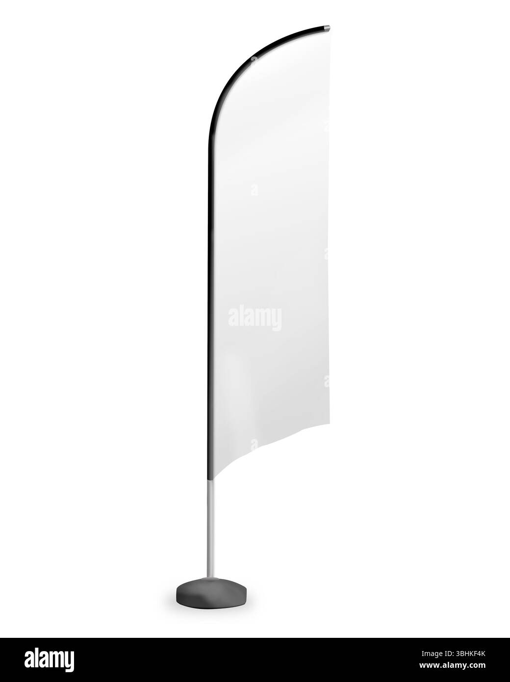 Bannière publicitaire générique vierge de drapeau de plage Banque D'Images