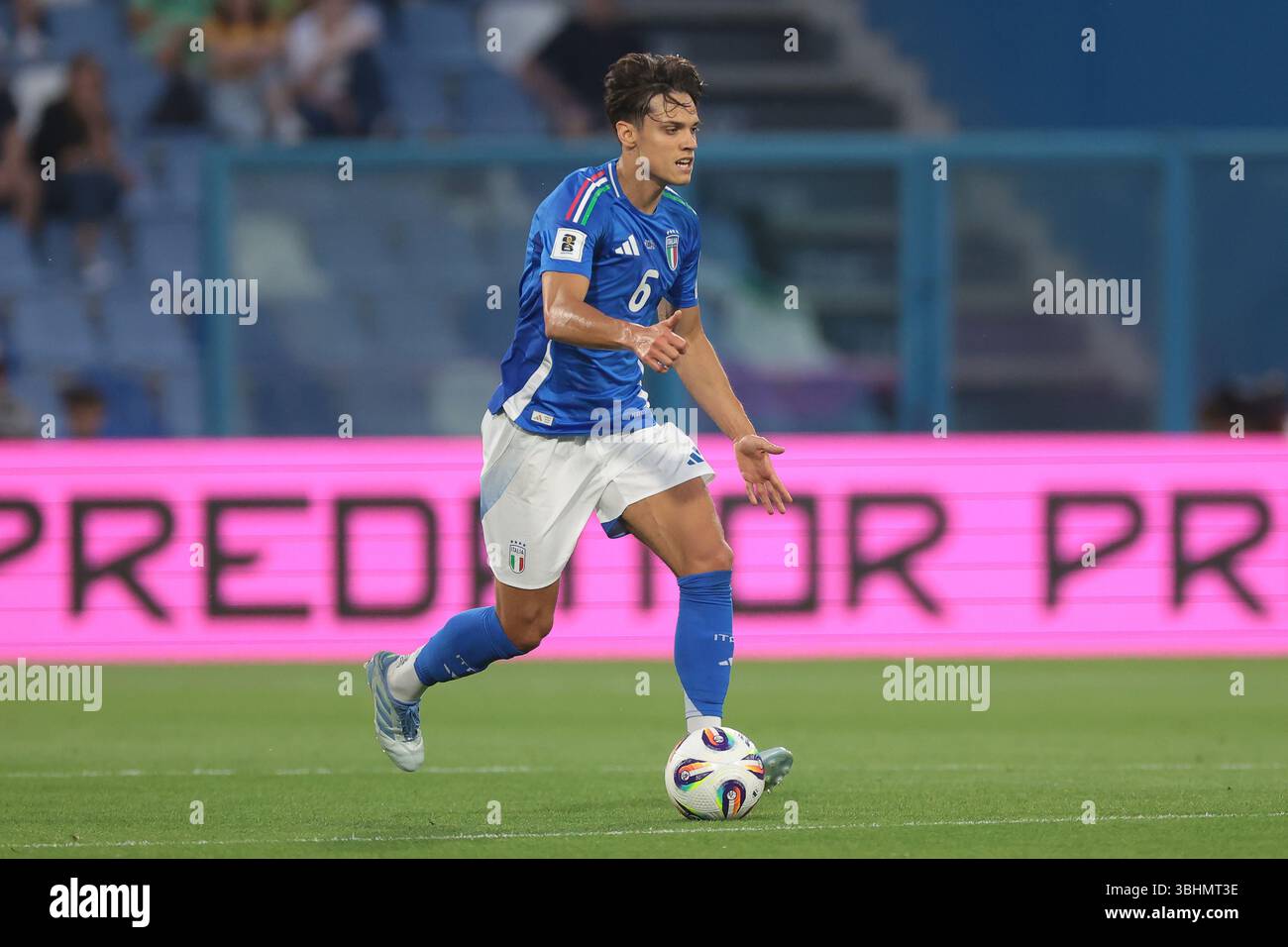 Reggio Emilia, Italie. 9 juin 2025. Samuele Ricci, de l'Italie, lors du match de qualification européenne de la Coupe du monde de FIFA contre Moldavie au stade Mapei, Reggio Emilia. Le crédit photo devrait se lire : Jonathan Moscrop/Sportimage crédit : Sportimage Ltd/Alamy Live News Banque D'Images