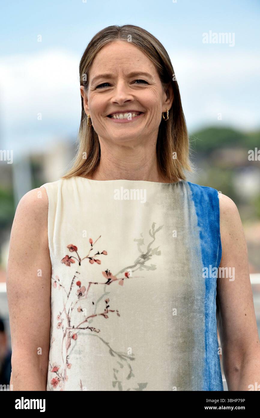 L’actrice Jodie Foster posant lors du photocall du film Une vie privée (en français : « vie privée ») à l’occasion du Festival de Cannes en mai Banque D'Images