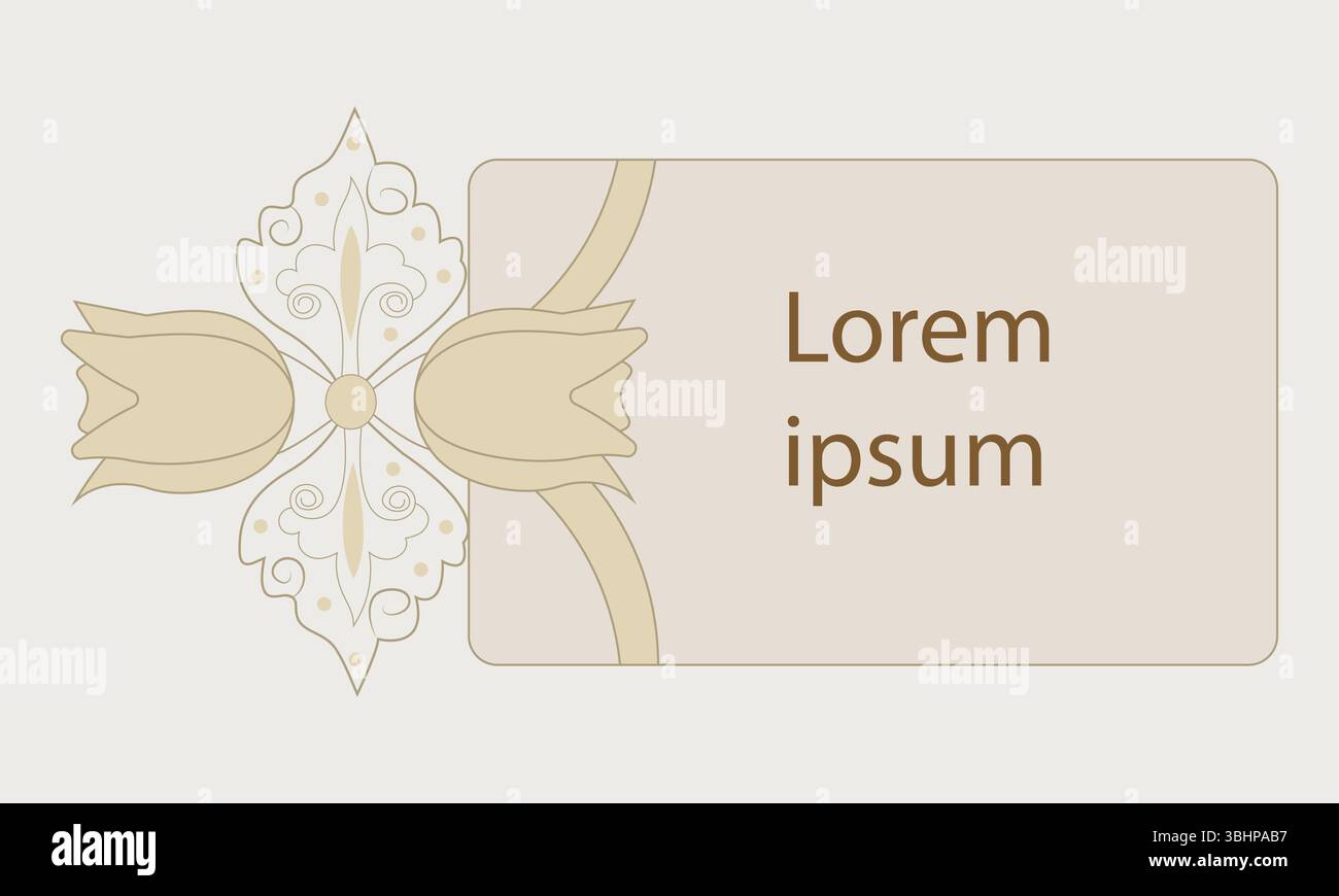 Boîte de texte islamique minimaliste avec motifs Eslimi – cadre vectoriel Illustration de Vecteur