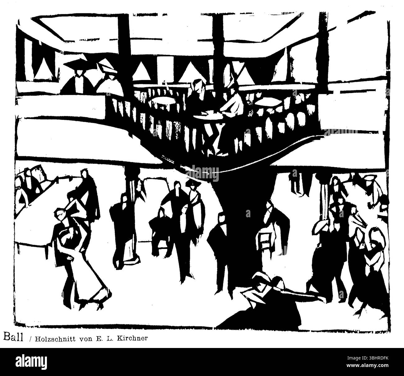 Bal circa 1911 par Ernst Ludwig Kirchner expressionniste allemand salle de bal scène domaine public peinture haute résolution Fine Art Print pour décoration intérieure Banque D'Images Bal circa 1911 par Ernst Ludwig Kirchner expressionniste allemand salle de bal scène domaine public peinture haute résolution Fine Art Print pour décoration intérieure Banque D'Images