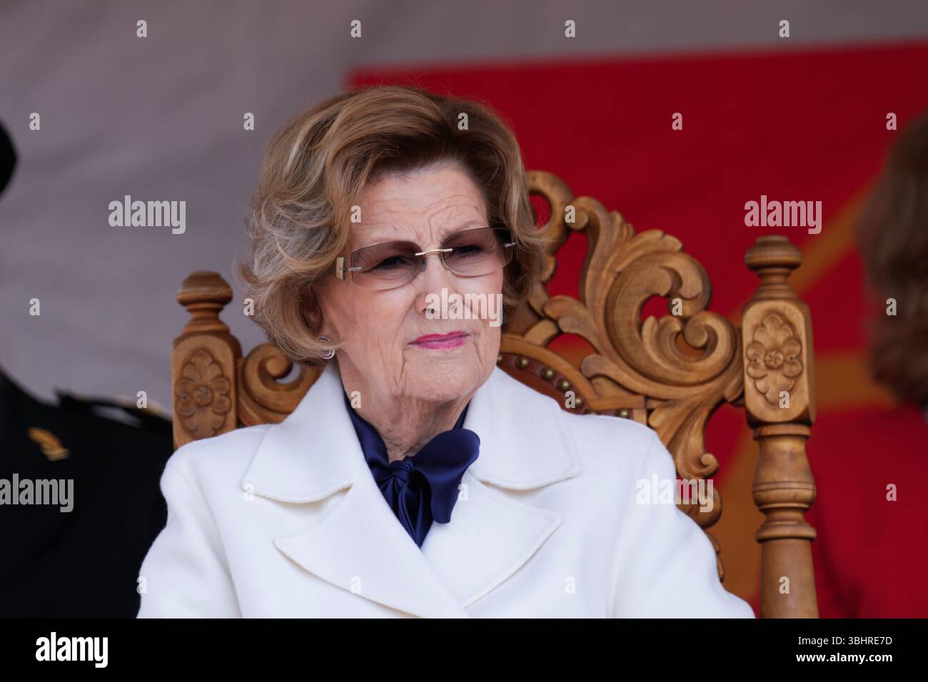 Balsfjord 20250611. La reine Sonja visite Balsfjord lors de la visite du comté du couple royal à Troms. Photo : Cornelius Poppe / NTB Banque D'Images