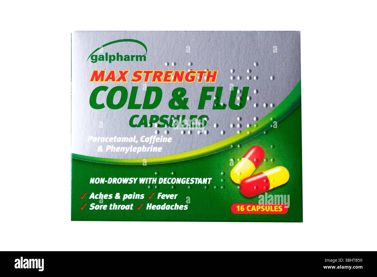 Londres Royaume-Uni, 11 juin 2025, Galpharm maximum Strength Cold et capsules de grippe Banque D'Images