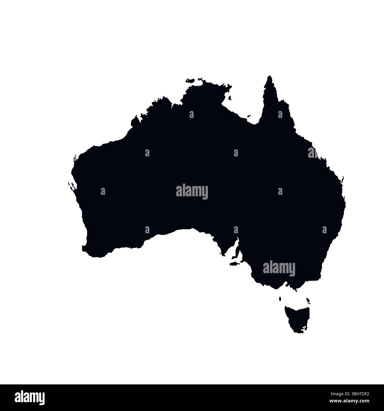 Carte de l'Australie, silhouette du panneau. Globe terrestre World Map. Illustration vectorielle isolée sur fond blanc. Continent africain Illustration de Vecteur