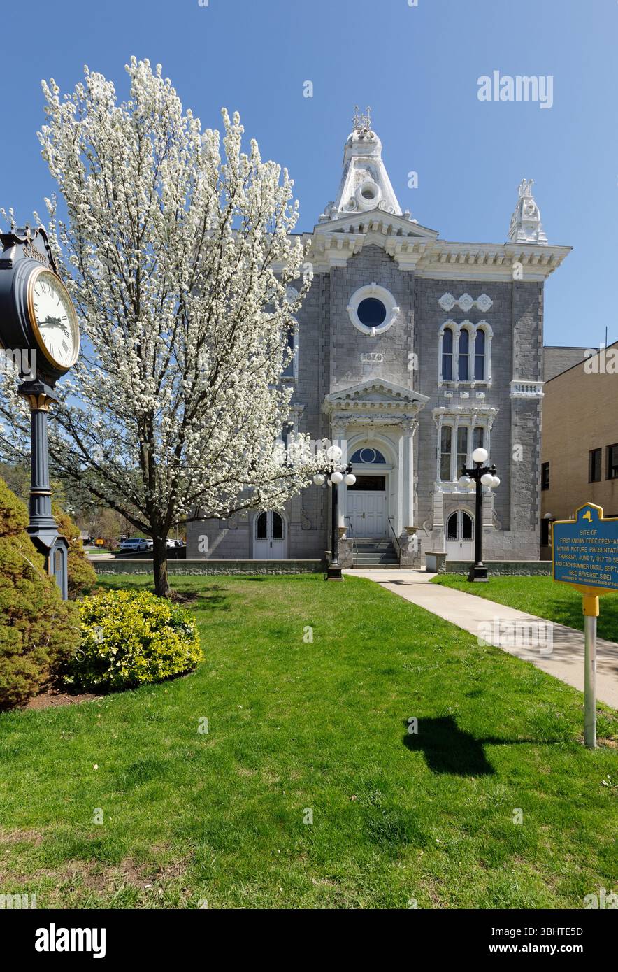 Palais de justice du comté de Schoharie, village de Schoharie, État de New York. Banque D'Images