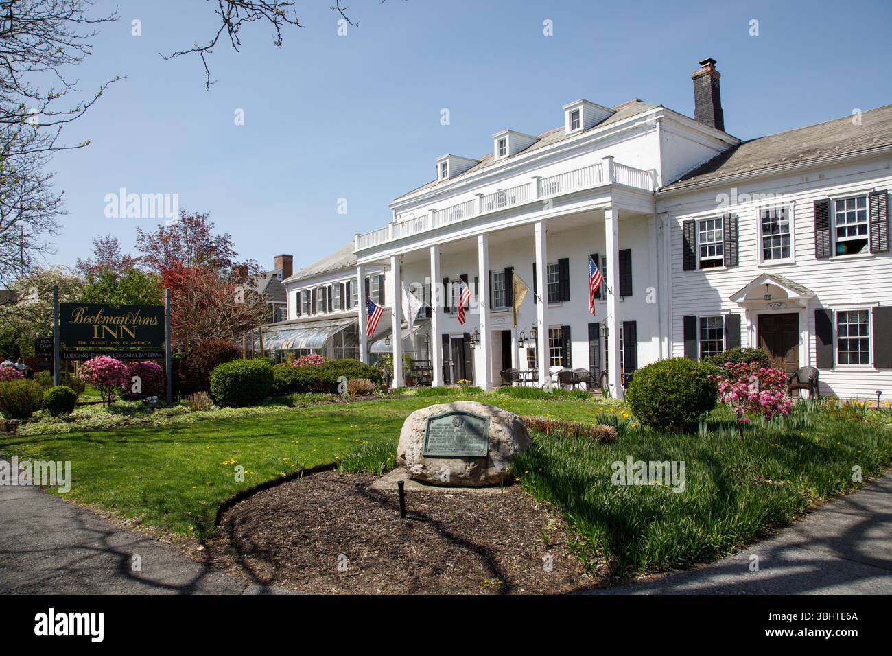 Le Beekman Arms and Delamater Inn fonctionne en continu depuis 1766. Rhinebeck, Hudson Valley, État de New York, États-Unis. Banque D'Images