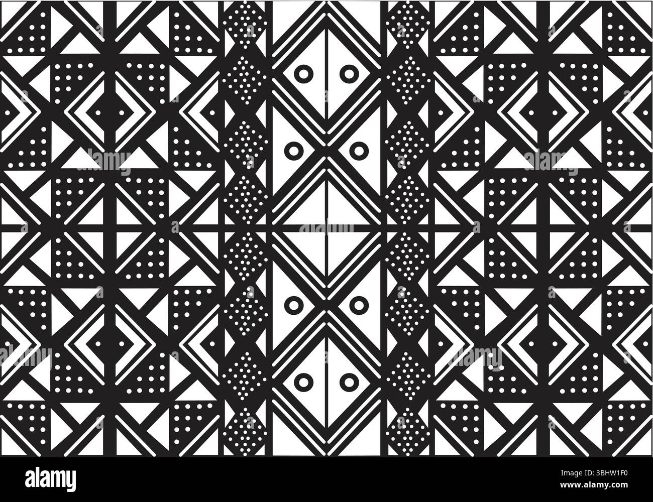Motifs Bogolan du Mali Illustration de Vecteur